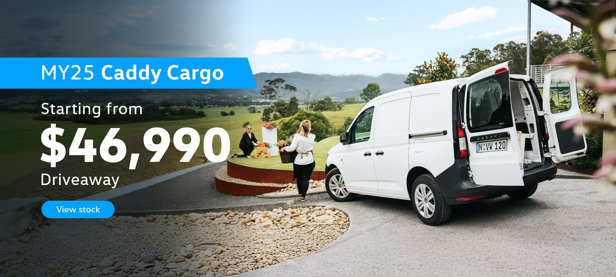 VW Caddy Cargo Banner